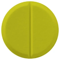 Demo Dose® Tablet Yellow Small Round Scored - 1,000 Pills/Jar