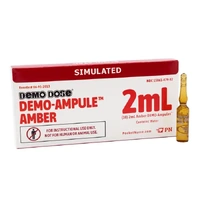 Demo Dose® DEMO-Ampule, Amber, 2mL, 10/Pack
