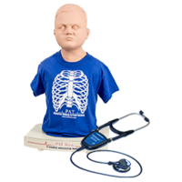 PAT Basic - Affordable Pediatric Auscultation Manikin, Light Skin 