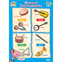 Early Learning School Poster- Musical Instruments