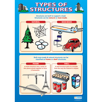Design and Technology Schools Poster - Types of Structures