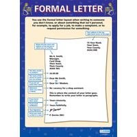 English school Poster - Formal Letter