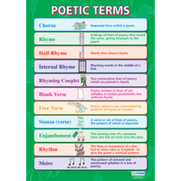 English school Poster - Poetic Terms