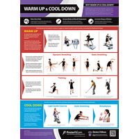   Gym and Fitness Chart - Warm Up And Cool Down (L)
