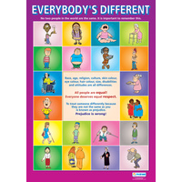Personal, Social and Health School Poster- Everybody's Different