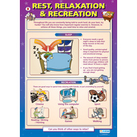 Personal, Social and Health Schools Posters - Rest, Relaxation and Recreation