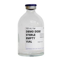 Demo Dose Sterile Empty Vial 100 mL