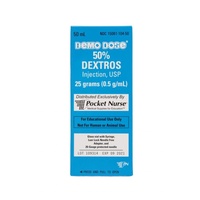 Demo Dose 50% Dextros 50mL Simulated Code Drug