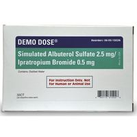 Demo Dose Simulated Inhalation Medication - Albuterol Sulfate 2.5 mg/Ipratropium Bromide, 0.5 mg