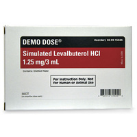 Demo Dose Simulated Inhalation Medication - Levalbuterol HCL â€” 1.25 mg/3 ml