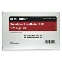 Demo Dose Simulated Inhalation Medication - Levalbuterol HCL — 1.25 mg/3 ml