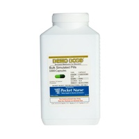 Demo Dose Capsule Lt Green/Dk Green Medium Oval- 1000 Pills/Jar
