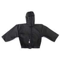 Black Mesh Hoodie