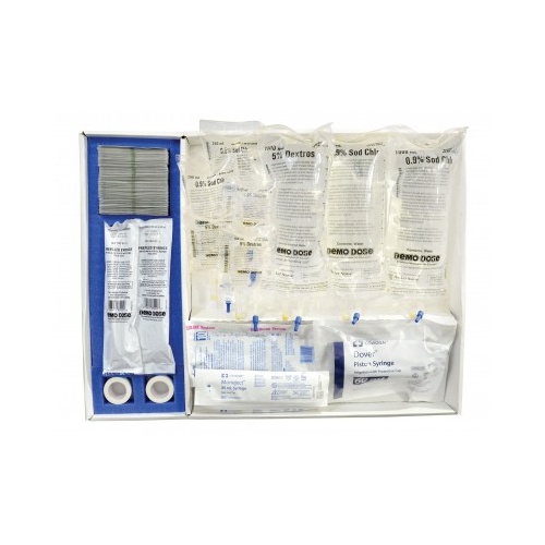 Prefilled Crash Cart Drawer 4: IV Tubing Supplies and Syringes