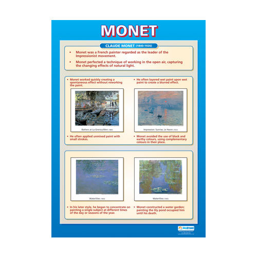  Art and Design Schools Poster- Monet