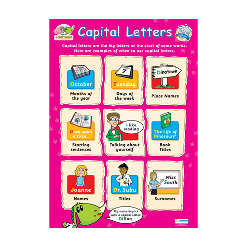 Early Learning School Poster- Capital Letters