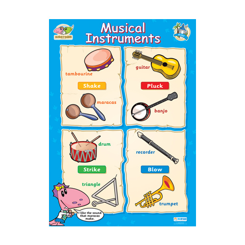 Early Learning School Poster- Musical Instruments