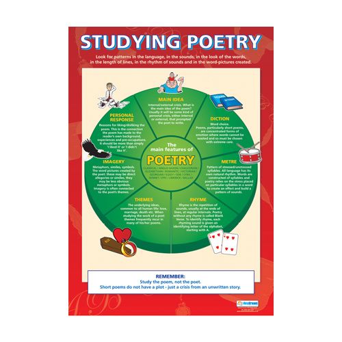 English Literature Schools Poster- Studying Poetry