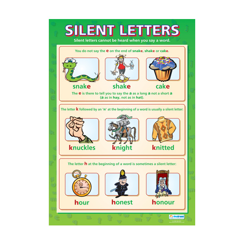 English School Poster- Silent Letters