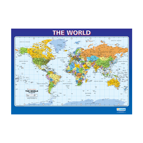 Geography school Poster- The World