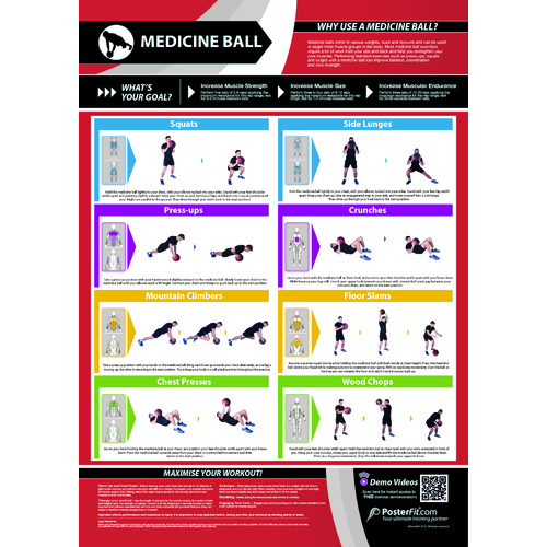   Gym and Fitness Chart - Medicine Ball