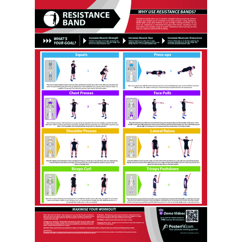  Gym and Fitness Chart - Resistance Band