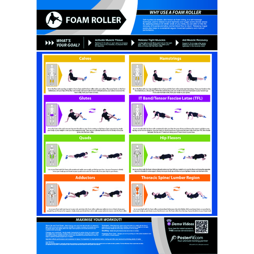   Gym and Fitness Chart - Foam Roller