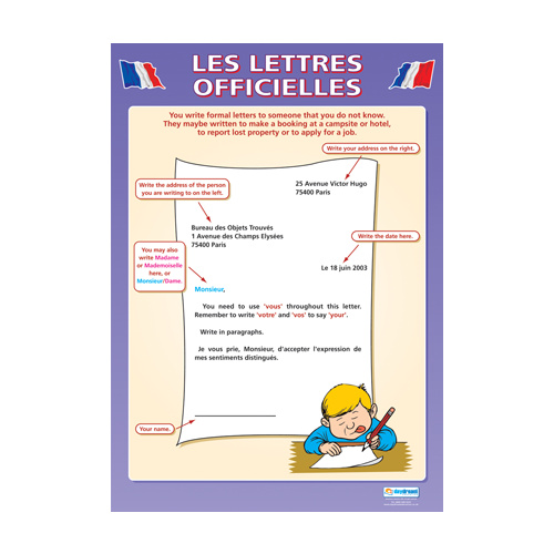 Modern Language Schools Poster - Les Lettres Officielles