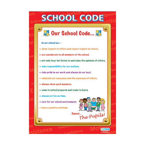 Motivation School Poster- School Code