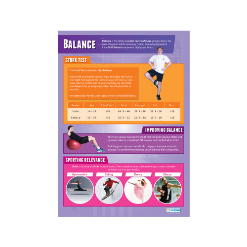 Physical Education School Poster-  Balance
