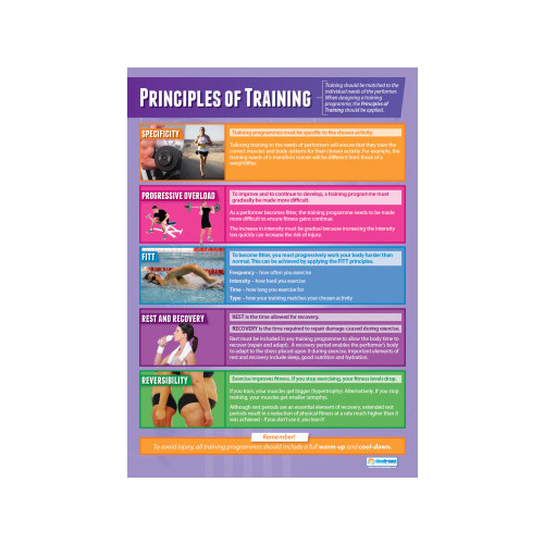 Physical Education School Poster - Principles of Training