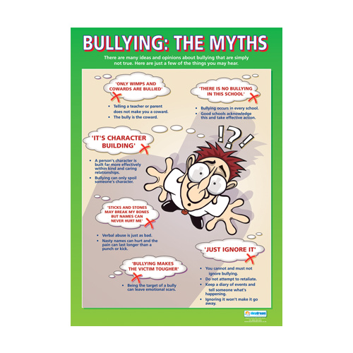 Personal, Social and Health School Poster - Bullying: The Myths