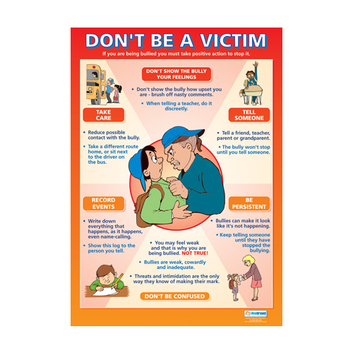 Personal, Social and Health School Poster- Don't Be a Victim