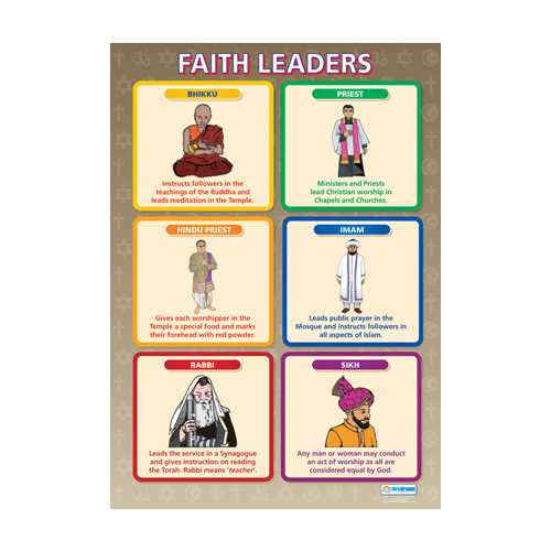  Religion School Poster-  Faith Leaders