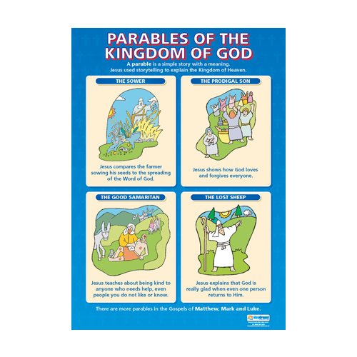  Religion School Poster-  Parables of the Kingdom of God