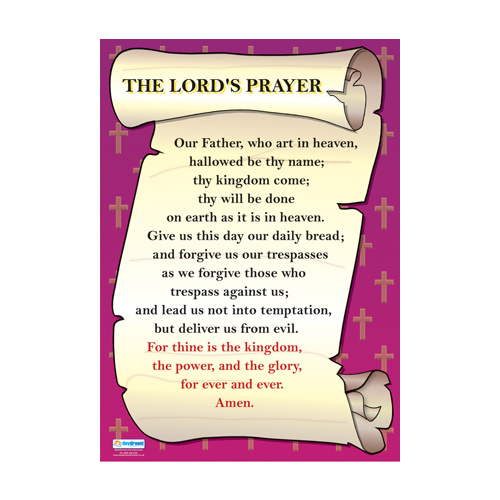Religion School Poster-  The Lord's Prayer