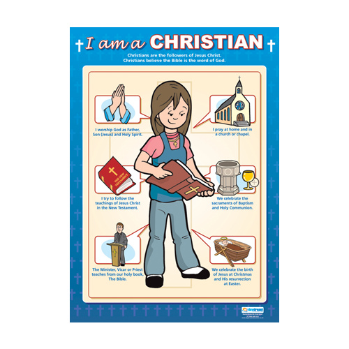 Religion Schools Poster - I Am a Christian