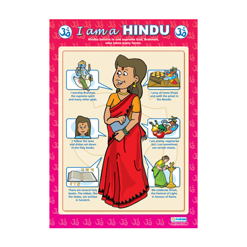 Religion School Poster - I Am a Hindu