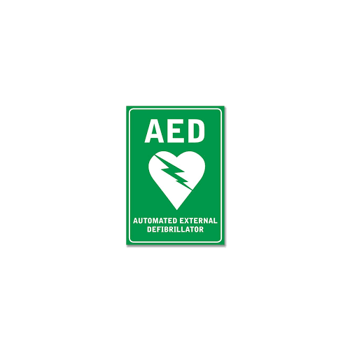 AED Wall Sticker A4