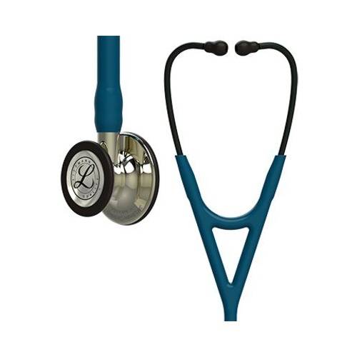 3M Littmann Cardiology IV Stethoscope Caribbean Blue Tube with Champagne/Smoke Finish (6190)