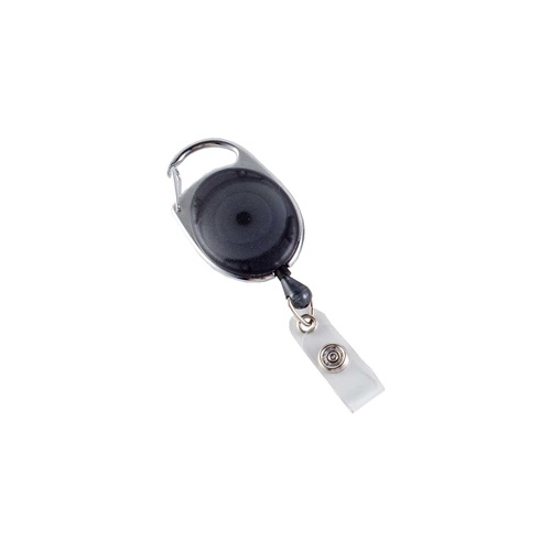 Retractable ID Tag Holder with Carabiner Clip