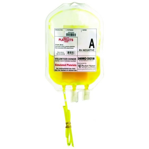 Demo Dose Simulated Platelets A Rh Negative