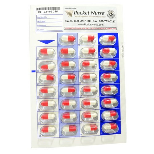 Demo Dose Long Term Erythromycn 250 mg Medication Pack