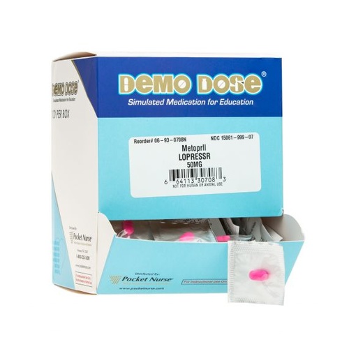 Demo Dose Metoproll (Lopressr) 50mg - 100 Pills/Box