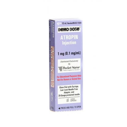 Demo Dose Atropin Simulated Code Drug