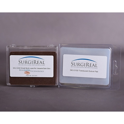 Product Bundle 3 - Two Simulated Tissue Pads -Translucent (0100) & 5-Layer RealLayer, Dark Skin (0200)