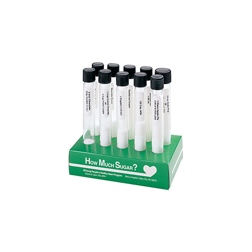 How Much Sugar? Test Tube Display