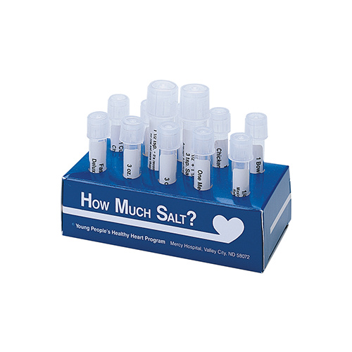How Much Salt? Test Tube Display